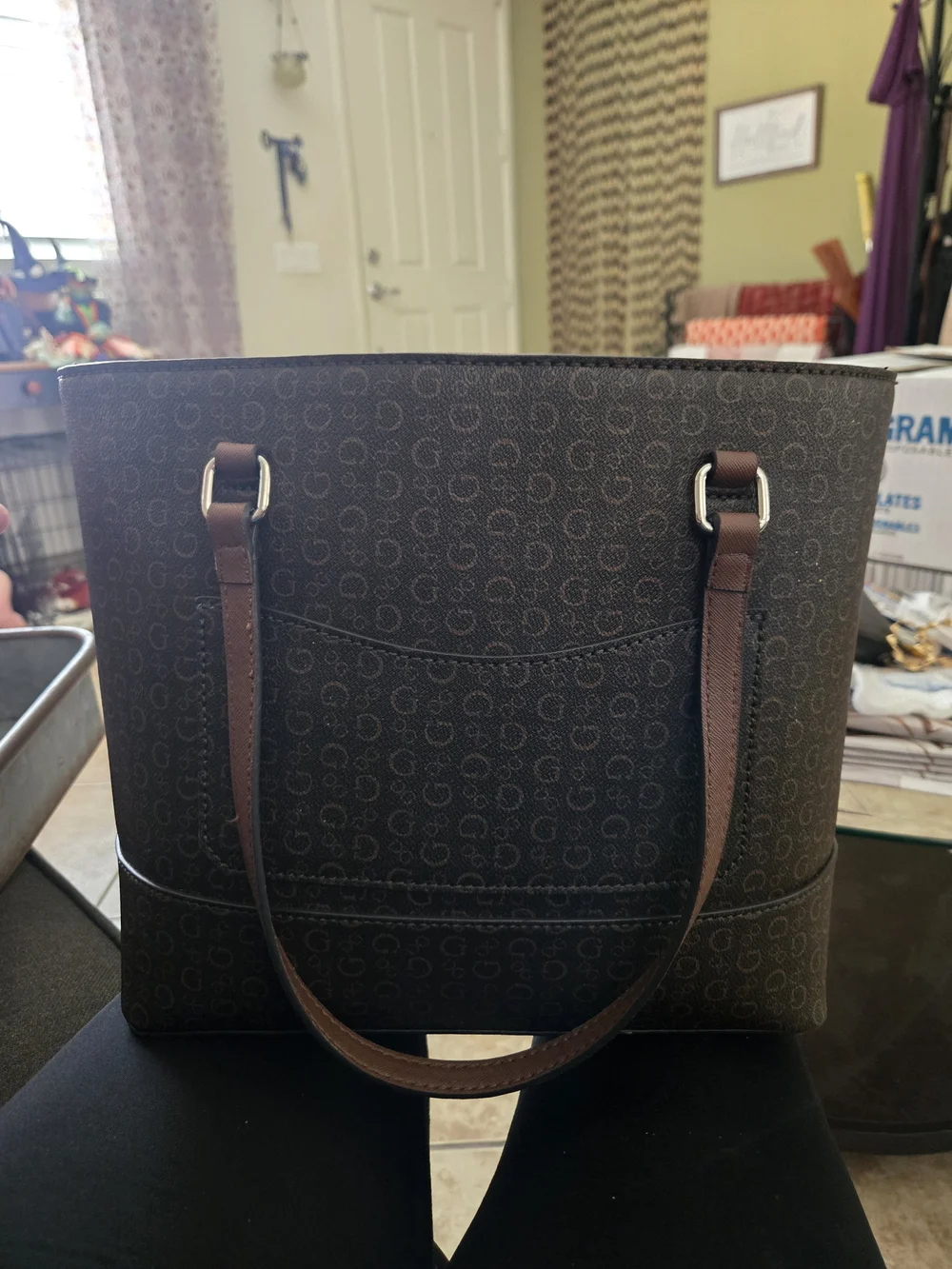 Guess brown logo